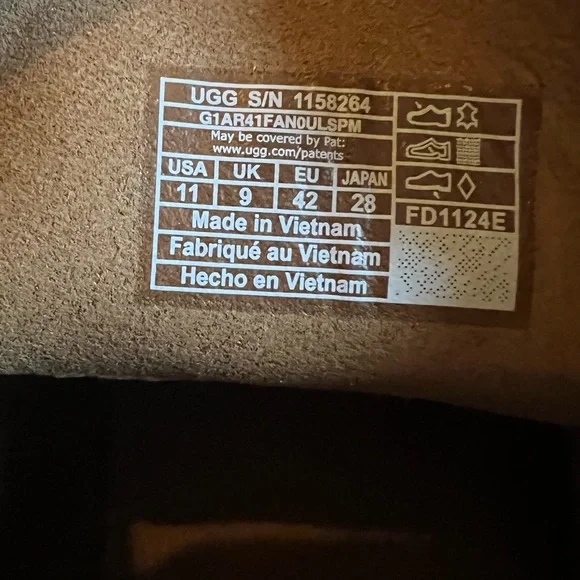 Ugg Cityfunc lace up platform shoes, chestnut, size 11, New in Box - Picture 13 of 15